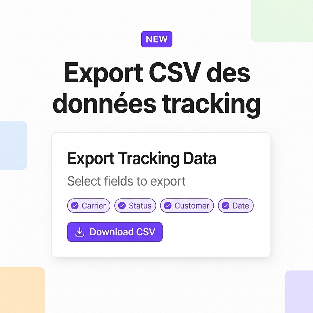 Export CSV des données tracking