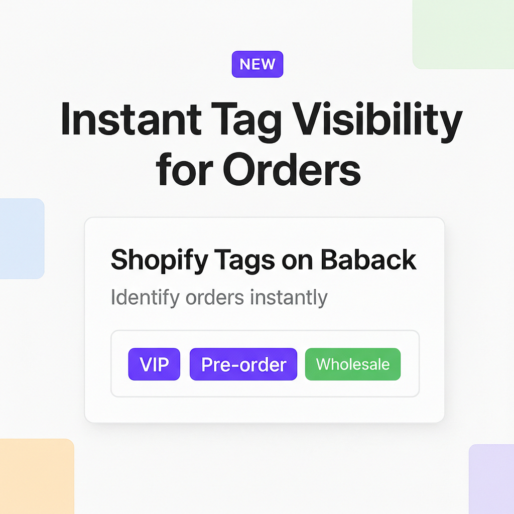 Tags Shopify dans les retours